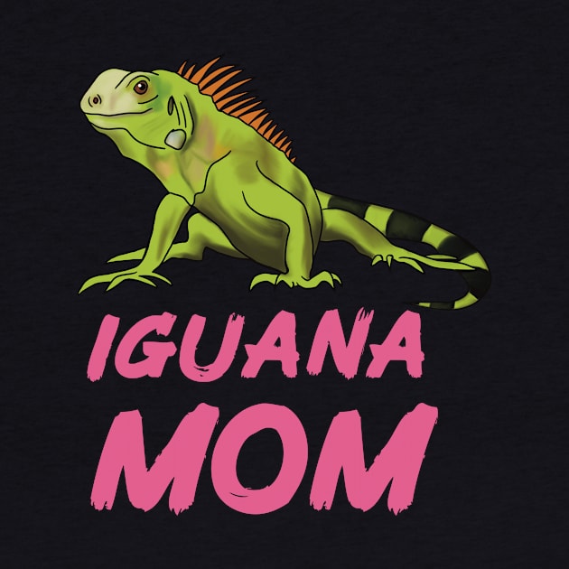 Iguana Mom for Iguana Lovers, Pink by Mochi Merch